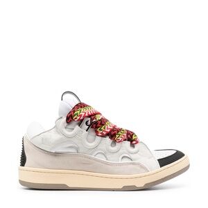 Lanvin Curb Suede Sneakers